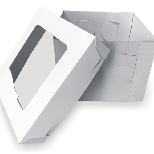 Opakowanie na tort z oknem 250x250x195