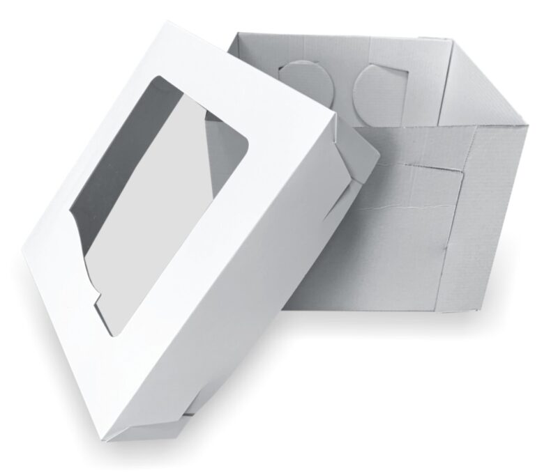 Opakowanie na tort z oknem 250x250x195