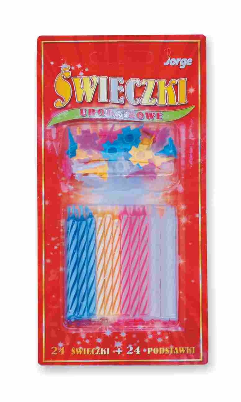 Świeczki urodzinowe małe, białe