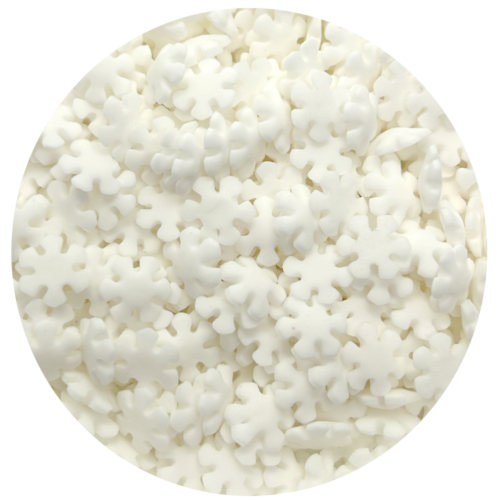 Posypka cukrowa -Konfetti płatki śniegu 40g