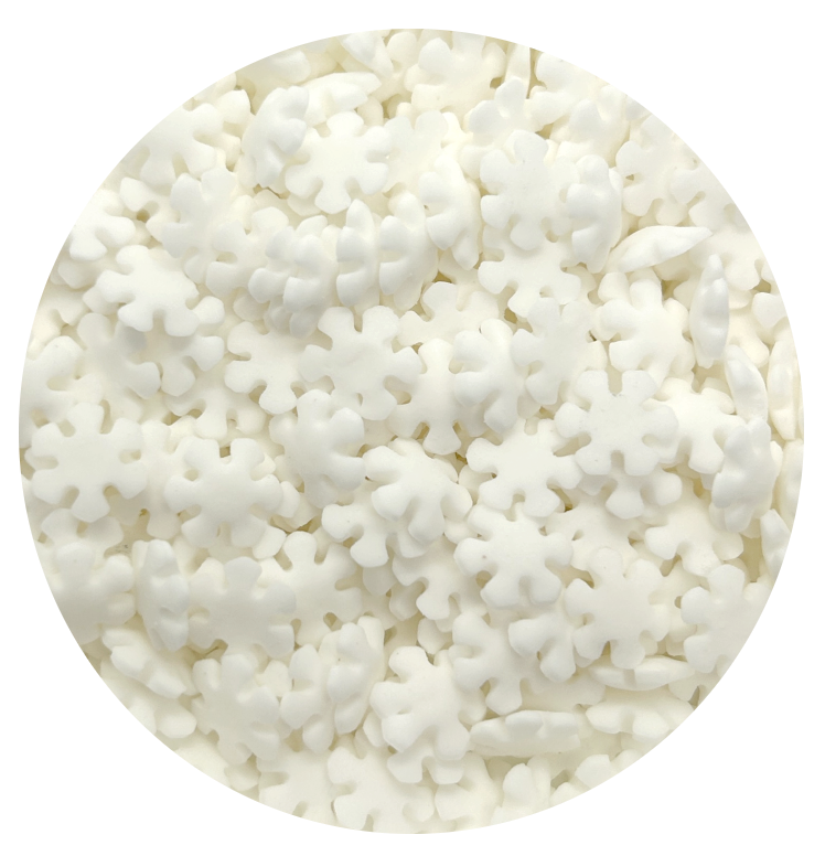 Posypka cukrowa -Konfetti płatki śniegu 40g