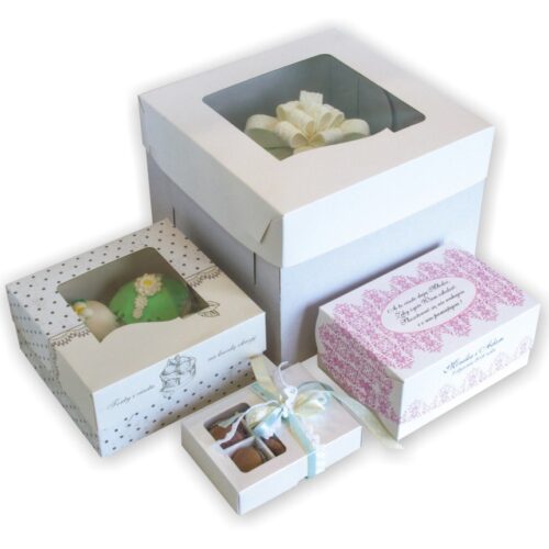 Opakowanie na tort z oknem 250x250x195