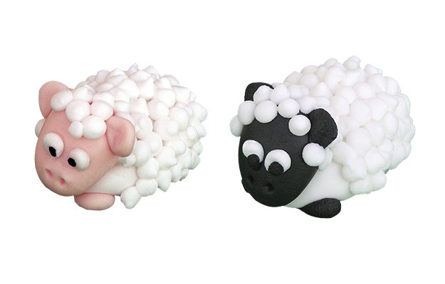 Figurki świąteczne Baranek leżący - czarny Figurki świąteczne Baranek leżący - czarny