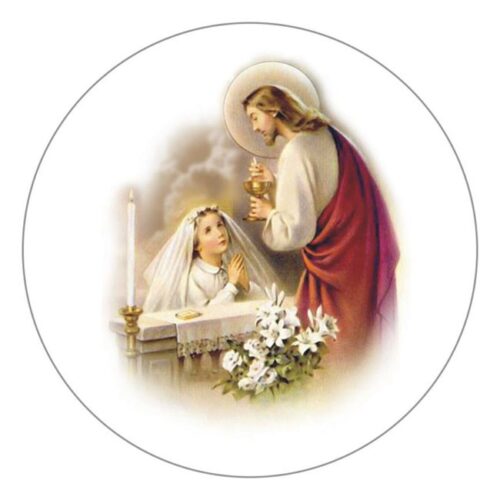 Obrazek cukrowy Φ20cm dziewczyna