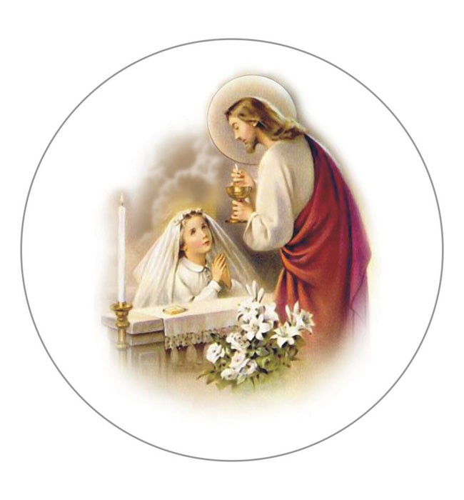 Obrazek cukrowy Φ20cm dziewczyna