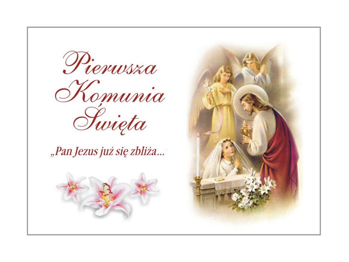 Opłatek komunijny A4 dziewczyna