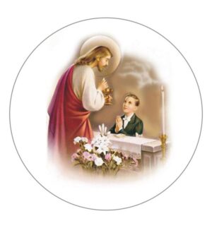 Opłatek komunijny okrągly