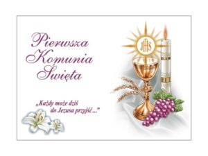 Opłatek komunijny A4