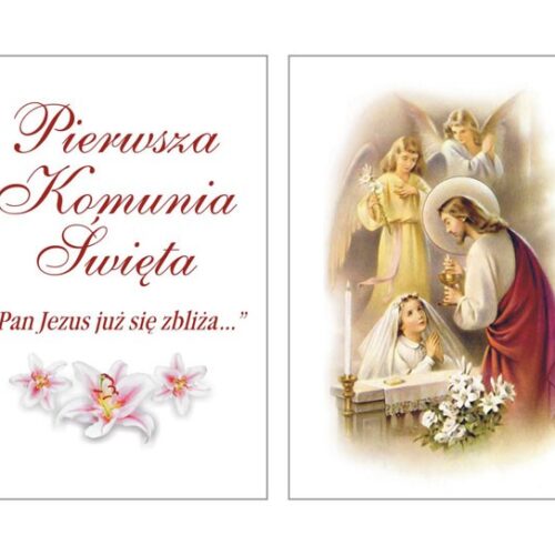 Opłatek komunijny (2 x A4)