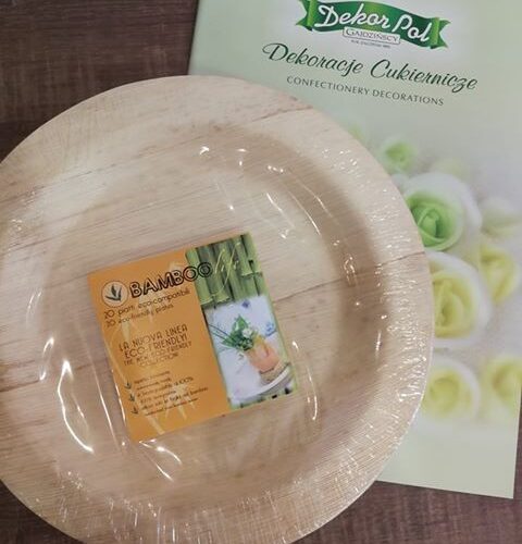 TALERZYKI BAMBUSOWE 23 CM , 20 SZT.