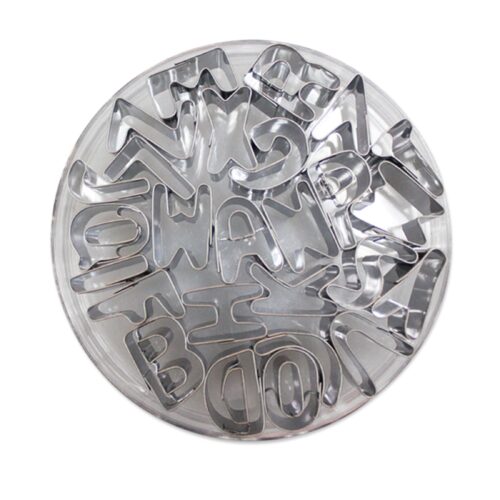 wykrojniki metalowe alfabet