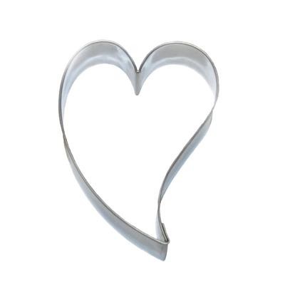 Wykrojnik serce wygięte 6,4cm