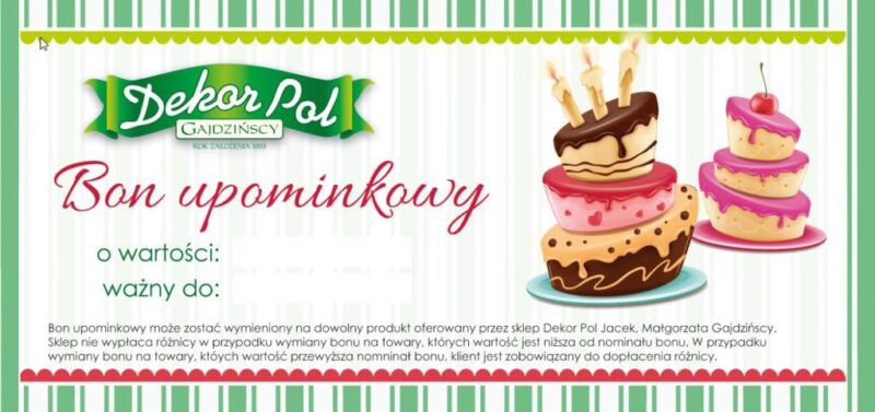 Bon upominkowy 200zł