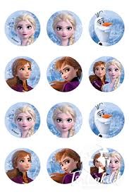 Masa cukrowa Frozen - Φ6cm