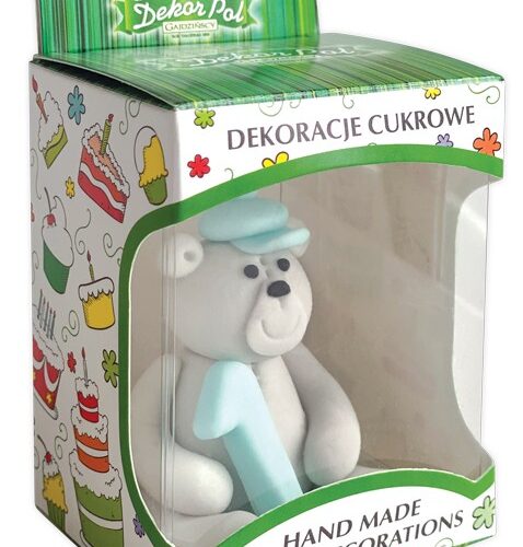 Figurka cukrowa Miś z króliczkiem