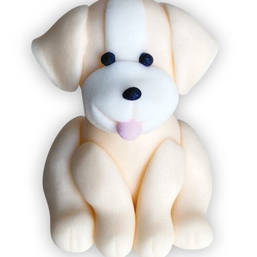 Figurka cukrowa piesek kremowy