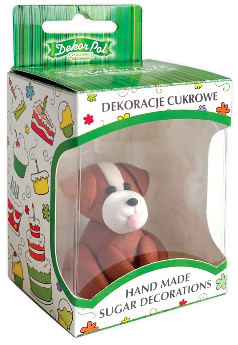 Figurka cukrowa Piesek czarny