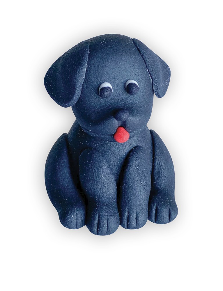 Figurka cukrowa Piesek czarny