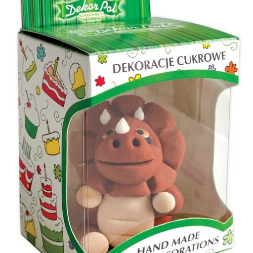 Figurka cukrowa Dinozaur brązowy
