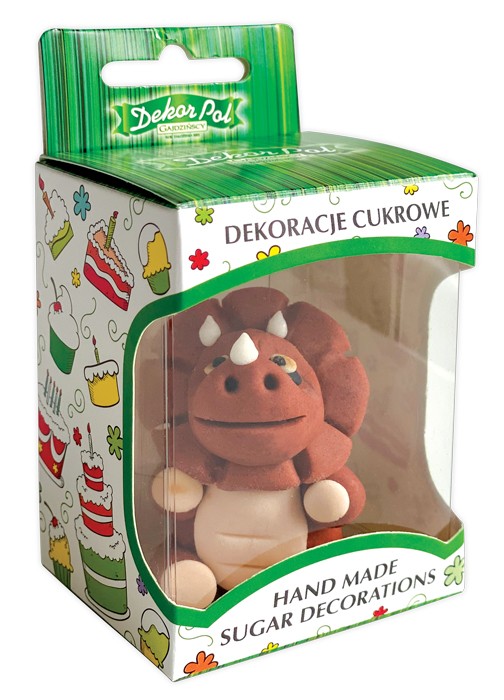 Figurka cukrowa Dinozaur zielony