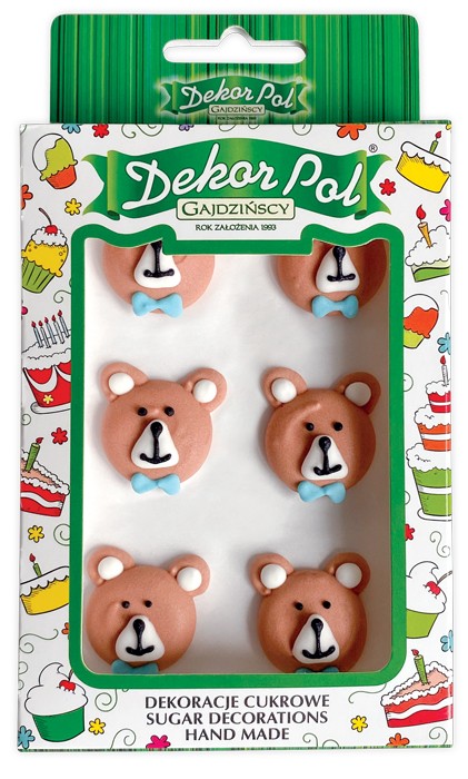 Zestaw dekoracji cukrowych