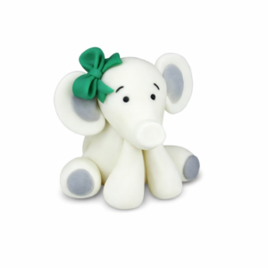 Figurka cukrowa Słonik turkus