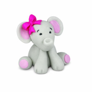 Figurka cukrowa Słonik róż