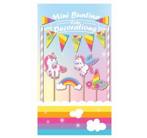 Zestaw dekoracyjny do tortów jednorożec