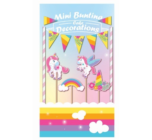 Zestaw dekoracyjny do tortów jednorożec