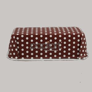 Keksówka do wypiekania w białe grochy