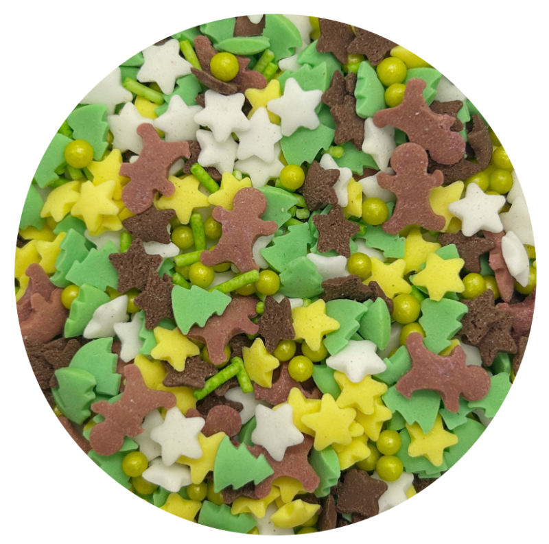 Posypka cukrowa -Konfetti mix świąteczny 40g