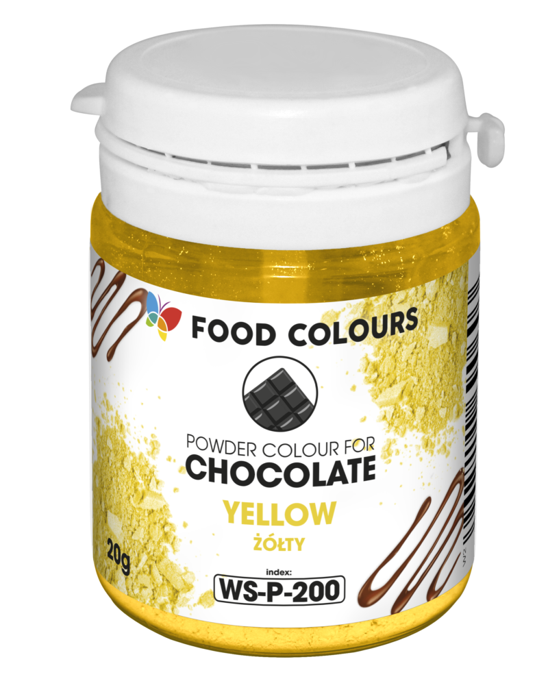 Barwnik w proszku do czekolady i mas tłustych żółty