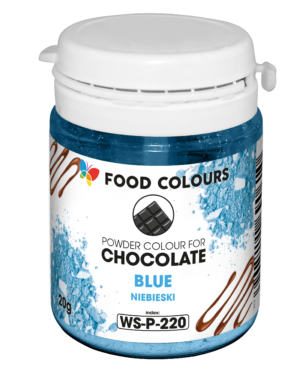 Barwnik w proszku do czekolady i mas tłustych niebieski