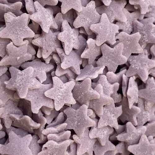 Konfetti gwiazdki fioletowe 200g