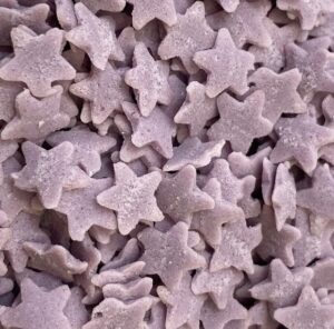 Konfetti gwiazdki fioletowe 50g