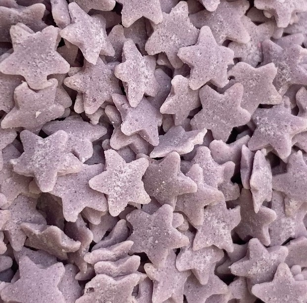 Konfetti gwiazdki fioletowe 50g