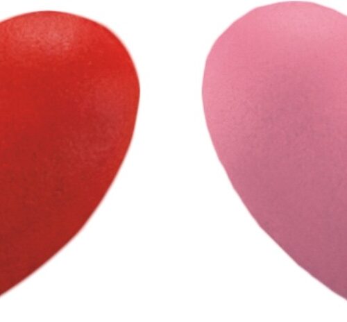 Serduszko wypukłe czerwone 10szt.