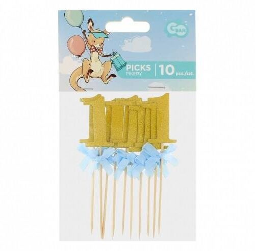 Piker na roczek niebieski 10szt.