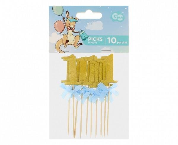 Piker na roczek niebieski 10szt.