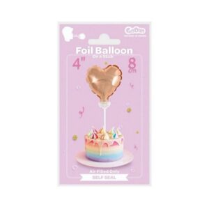 Mini balonik serce na patyku - topper