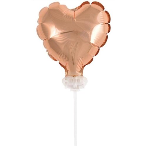 Mini balonik serce na patyku - topper