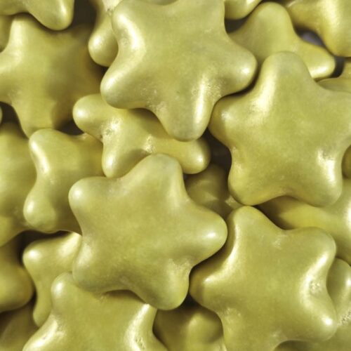 Gwiazdy czekoladowe 3cm - złote 200g