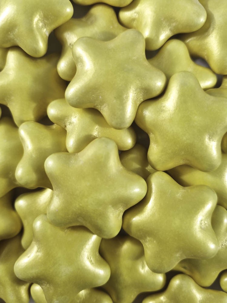 Gwiazdy czekoladowe 3cm - złote 200g