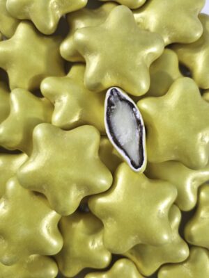 Gwiazdy czekoladowe 3cm - złote 200g