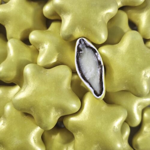 Gwiazdy czekoladowe 3cm - złote 200g