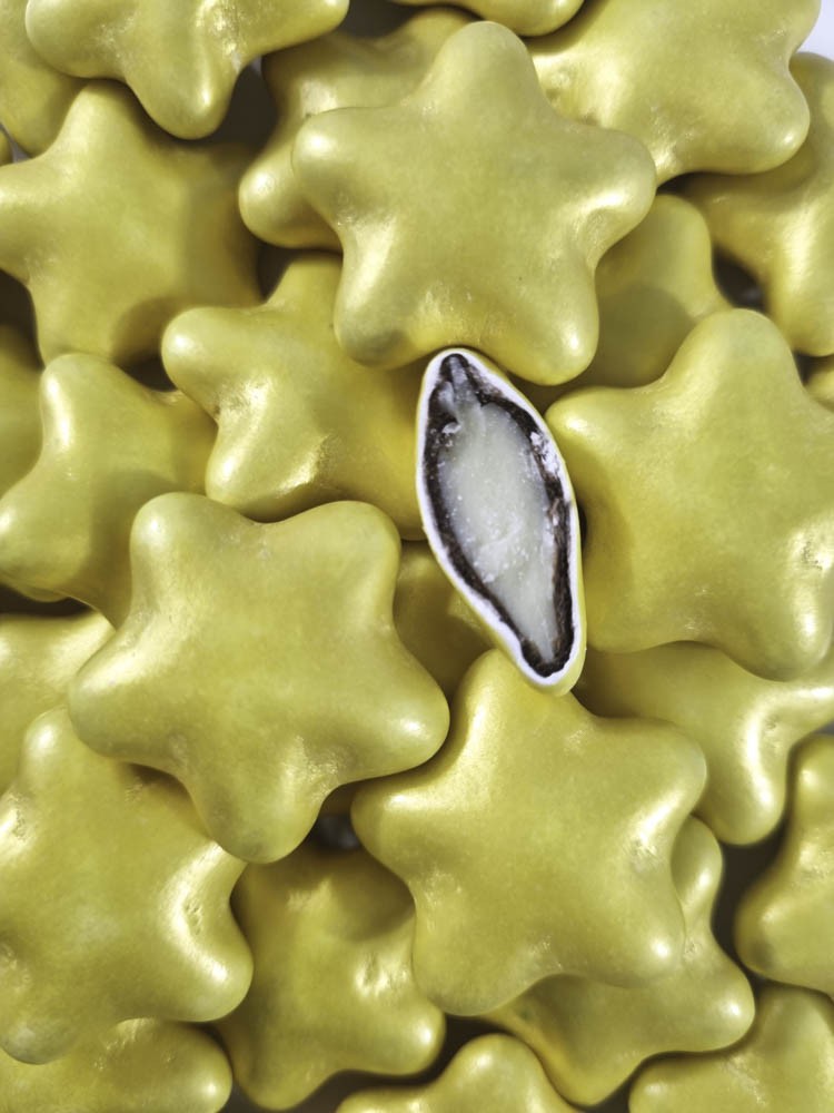 Gwiazdy czekoladowe 3cm - złote 200g