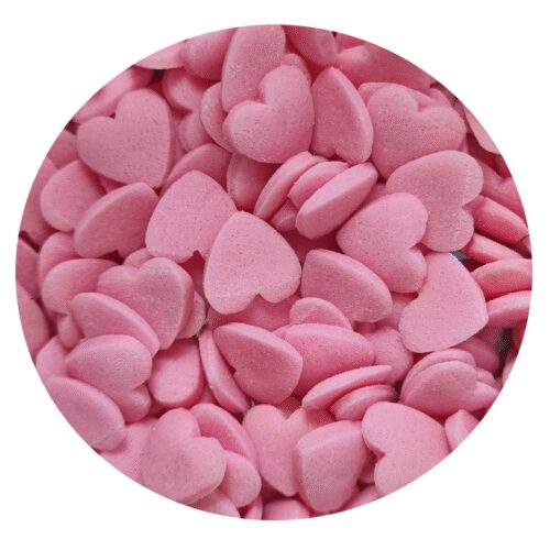 Konfetti - serca różowe 50g