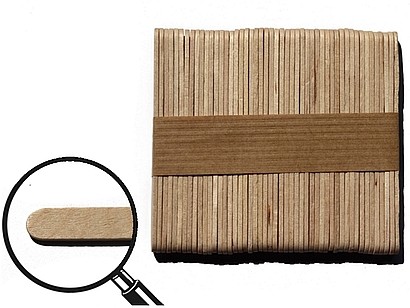 Drewniane patyczki do lodów i deserów 50szt.