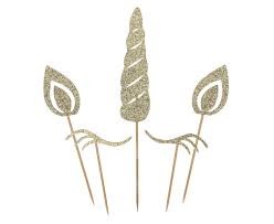 Dekoracja papierowa jednorożec - topper