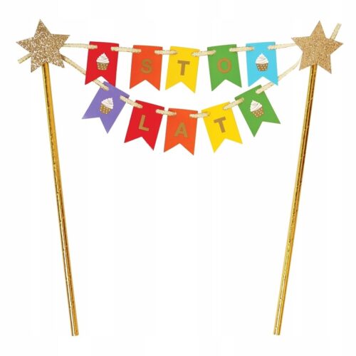 topper papierowy Sto Lat